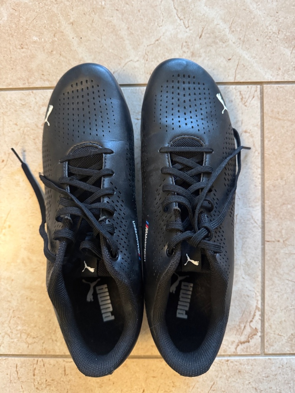 Puma BMW M Motorsport Driving Shoes Black Perforated US 10.5